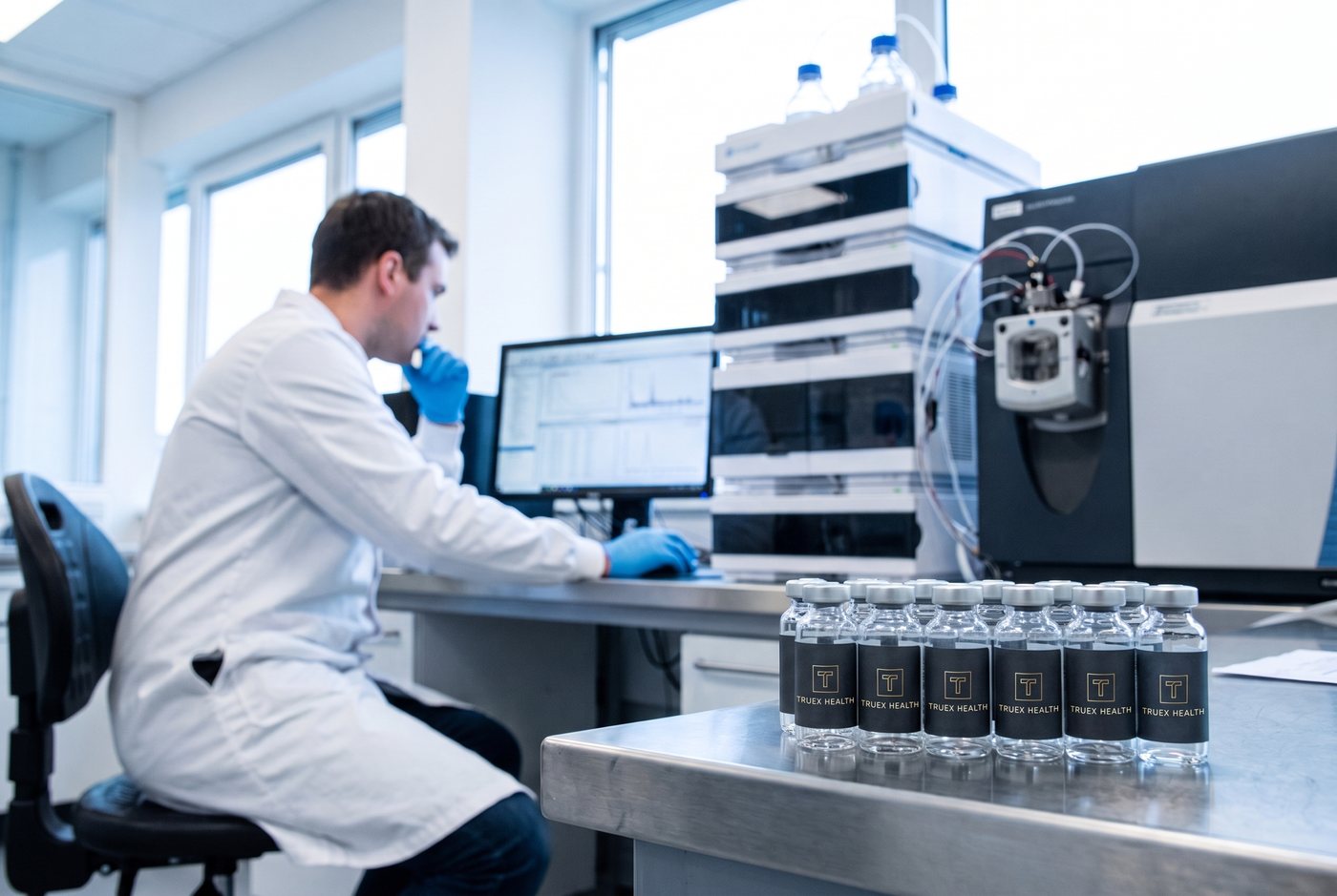 HPLC purity testing in the lab